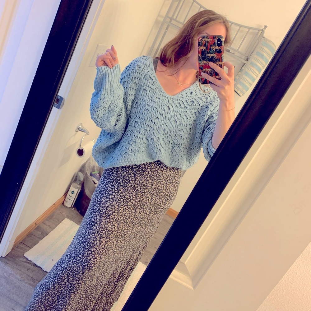 Teal Slouchy Sweater NWT